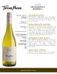 2020 TerraPura Reserva Chardonnay – Fact Sheet