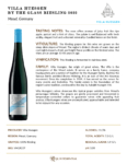 2022 Villa Huesgen By The Glass Riesling – Fact Sheet