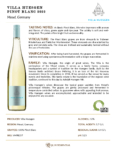 2022 Villa Huesgen Pinot Blanc – Fact Sheet
