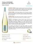 2023 Villa Huesgen Pinot Blanc – Fact Sheet