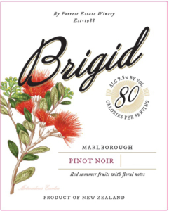 Brigid Pinot Noir – Front Label – Non-Vintage