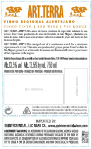Art.Terra Amphora Red – Back Label – Non-Vintage