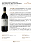 2018 Cortonesi Poggiarelli Brunello di Montalcino – Fact Sheet