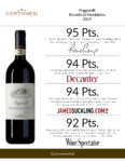 2019 Cortonesi Poggiarelli Brunello di Montalcino – Accolades Sell Sheet