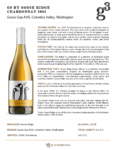 2022 G3 Chardonnay – Fact Sheet