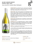 2023 G3 Pinot Gris – Fact Sheet
