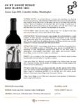 2021 G3 Red Blend – Fact Sheet