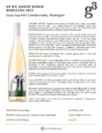 2023 G3 Riesling – Fact Sheet