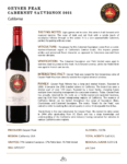 2021 Geyser Peak Cabernet Sauvignon – Fact Sheet
