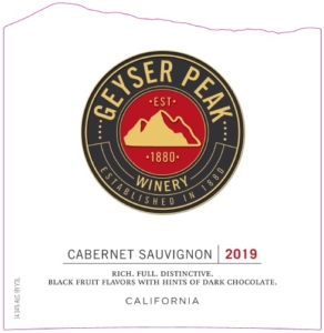 Geyser Peak Cabernet Sauvignon – Front Label – 2022 Vintage & Before