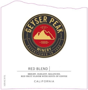Geyser Peak Red Blend – Front Label – 2022 & Before