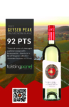 2022 Geyser Peak Sauvignon Blanc – 92 points, Tasting Panel – Case Tucker