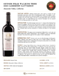 2020 Geyser Peak Walking Tree Cabernet Sauvignon – Fact Sheet