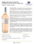 2023 Herdade de São Miguel Colheita Seleccionada Rosé – Fact Sheet