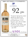 2022 Art.Terra Curtimenta – 92 points, Somm Journal – Accolade Sell Sheet