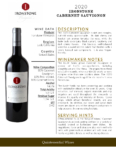 2020 Ironstone Cabernet Sauvignon – Fact Sheet
