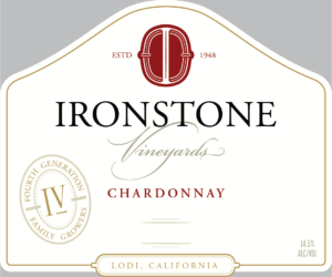 Ironstone Chardonnay – Front Label – 2022 & After