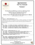 Ironstone Old Vine Zinfandel – Press Highlights