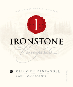 Ironstone Old Vine Zinfandel – Front Label – Non-Vintage