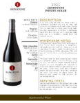 2021 Ironstone Petite Sirah – Fact Sheet