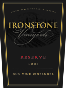Ironstone Reserve Old Vine Zinfandel – Front Label – Non-Vintage