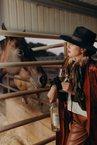 Leaping Horse Pinot Grigio – Beauty – with Horse