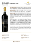 2020 Luca Bosio Barbera d’Alba ‘Egidio’ – Fact Sheet