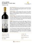 2021 Luca Bosio Barbera d’Asti DOCG – Fact Sheet