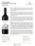 2022 Luca Bosio Barbera d’Asti DOCG – Fact Sheet