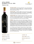 2020 Luca Bosio Barolo DOCG – Fact Sheet