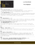 Luca Bosio Barolo DOCG – Press Highlights