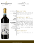 2020 Luca Bosio Dolcetto d’Alba DOC – Fact Sheet