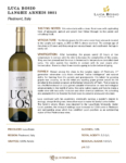 2021 Luca Bosio Langhe Arneis DOC – Fact Sheet