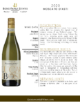 2020 Luca Bosio Moscato d’Asti DOCG – Fact Sheet