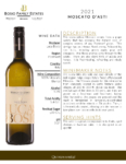 2021 Luca Bosio Moscato d’Asti DOCG – Fact Sheet
