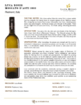 2022 Luca Bosio Moscato d’Asti DOCG – Fact Sheet
