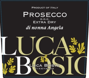 Luca Bosio Prosecco DOC Extra-Dry – Front Label