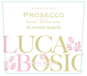 Luca Bosio Prosecco DOC Rosé Extra-Dry – Front Label