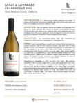 2022 Lucas & Lewellen Chardonnay – Fact Sheet