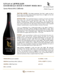 2018 Lucas & Lewellen Pinot Noir Goodchild High 9 – Fact Sheet