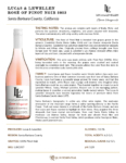 2023 Lucas & Lewellen Rosé of Pinot Noir – Fact Sheet