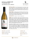 2023 Lucas & Lewellen Viognier – Fact Sheet