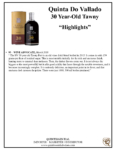 Quinta do Vallado 30 year Old Tawny – Press Highlights