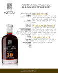 Quinta do Vallado 30 year Old Tawny – Fact Sheet