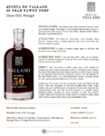 Quinta do Vallado 50 Year Old Tawny – Fact Sheet