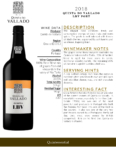 2018 Quinta do Vallado LBV Port – Fact Sheet