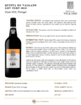 2019 Quinta do Vallado LBV Port – Fact Sheet