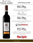 2019 Quinta do Vallado Reserva Red Field Blend – Accolades Sell Sheet