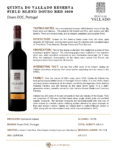 2020 Quinta do Vallado Reserva Red Field Blend – Fact Sheet