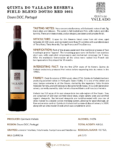 2021 Quinta do Vallado Reserva Red Field Blend – Fact Sheet
